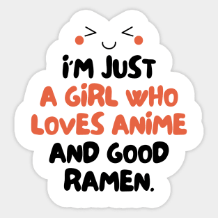 Just a girl who loves anime and good ramen. Sticker